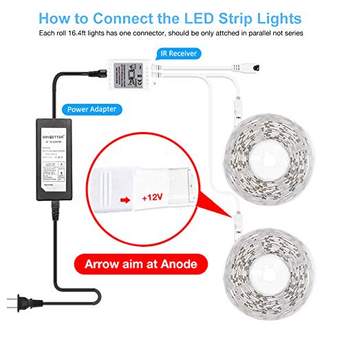 How To Connect Two Strands Of Daybetter Led Lights