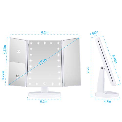 Deweisn Tri Fold Mirror Canada Mirror Ideas