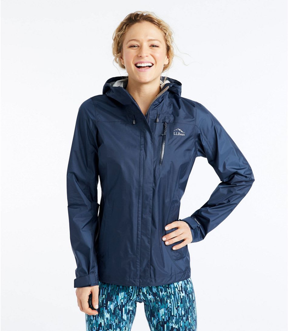 navy blue raincoat with hood