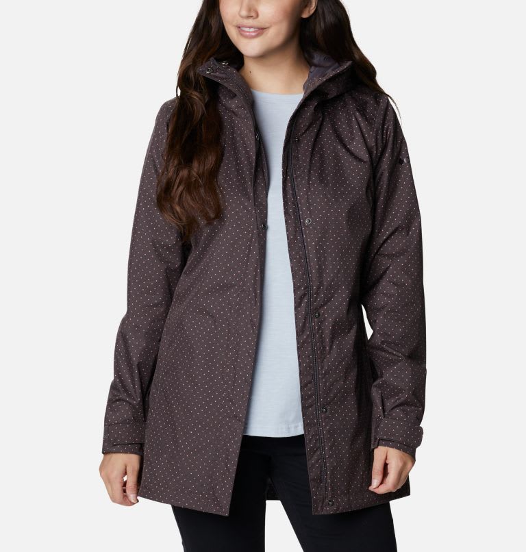 fashionable rain jacket womens