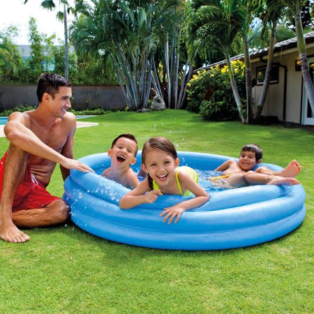 Kids Round Inflatable Swimming Pool Home Outdoor Baby Small Pet PlayWater 1Pcs 