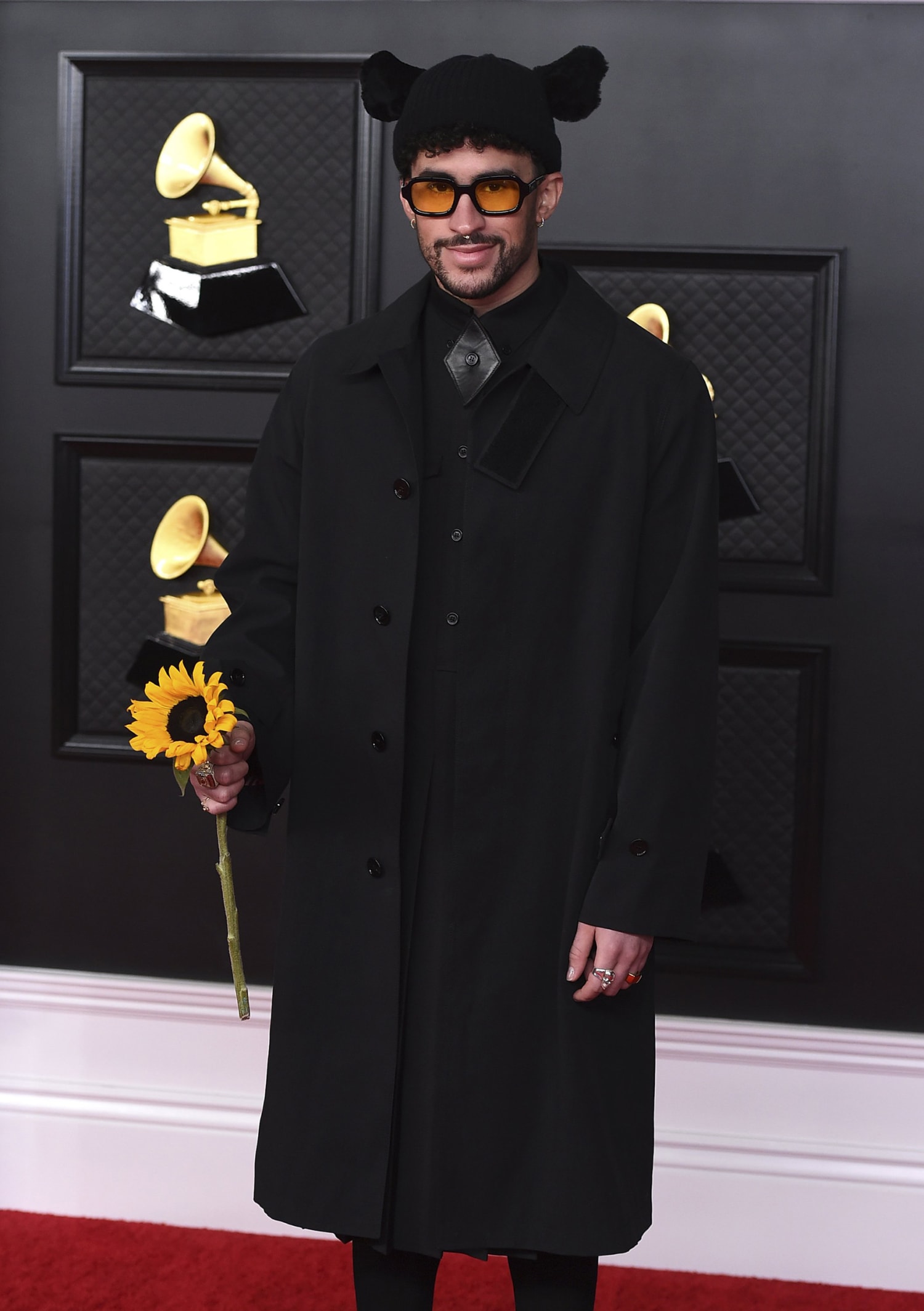 Bad Bunny Wore a Green Dodgers Hat to Accept His GRAMMY Award