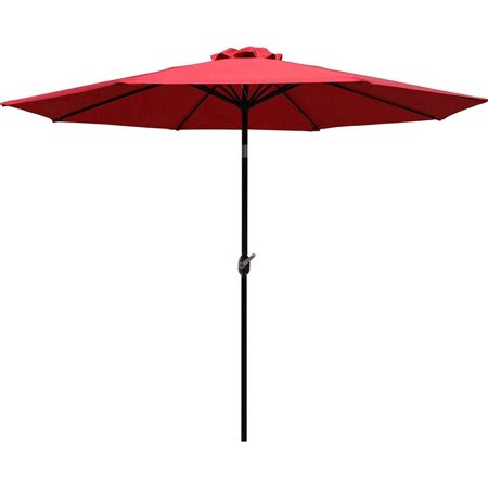 better and homes patio umbrellas Better Homes & Gardens Premium 9' B&W Market Umbrella, Fiberglass Ribs, Crank Lift, 3-Angle Tilt
