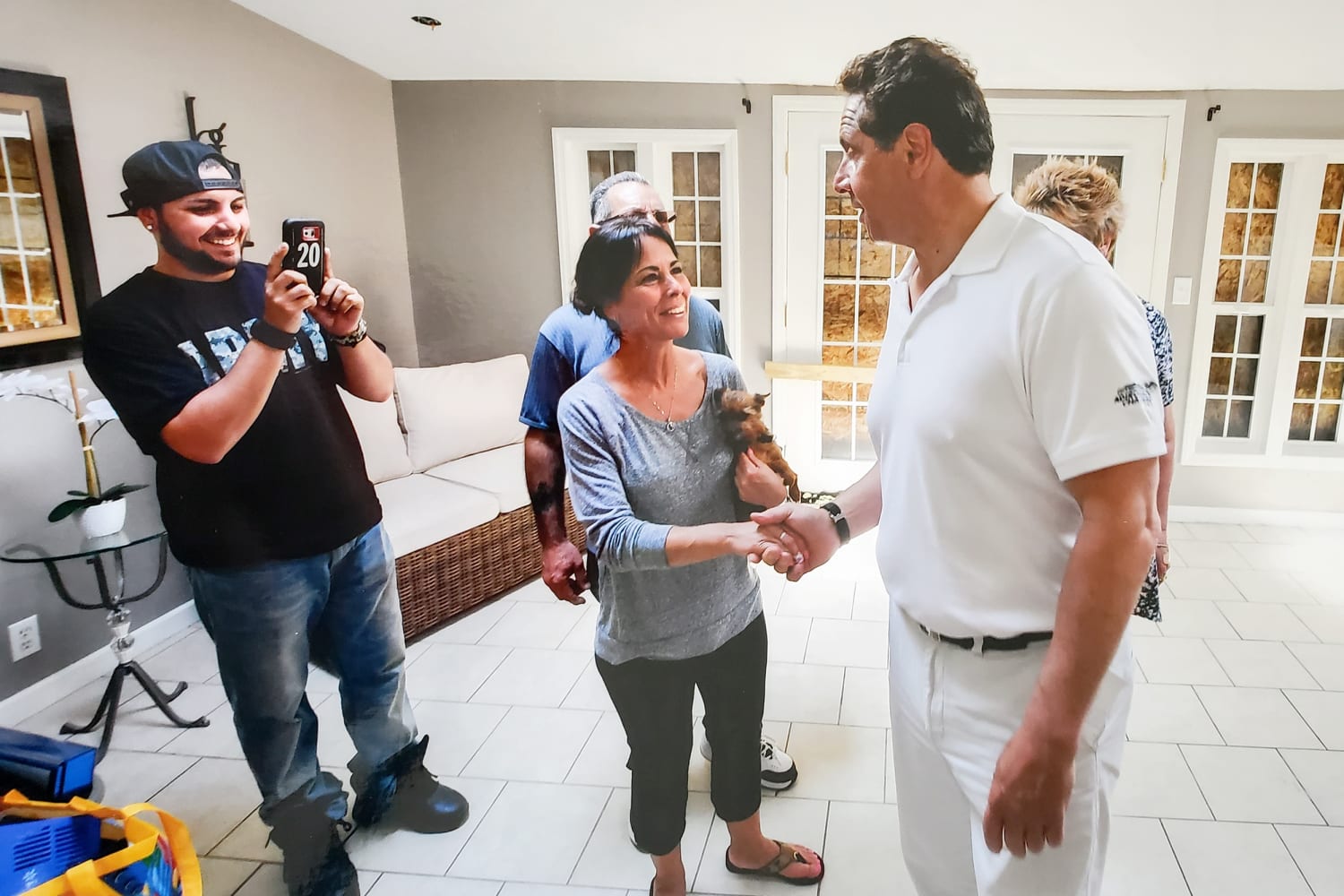 Strange and inappropriate Flood victim says Cuomo came onto her in her home