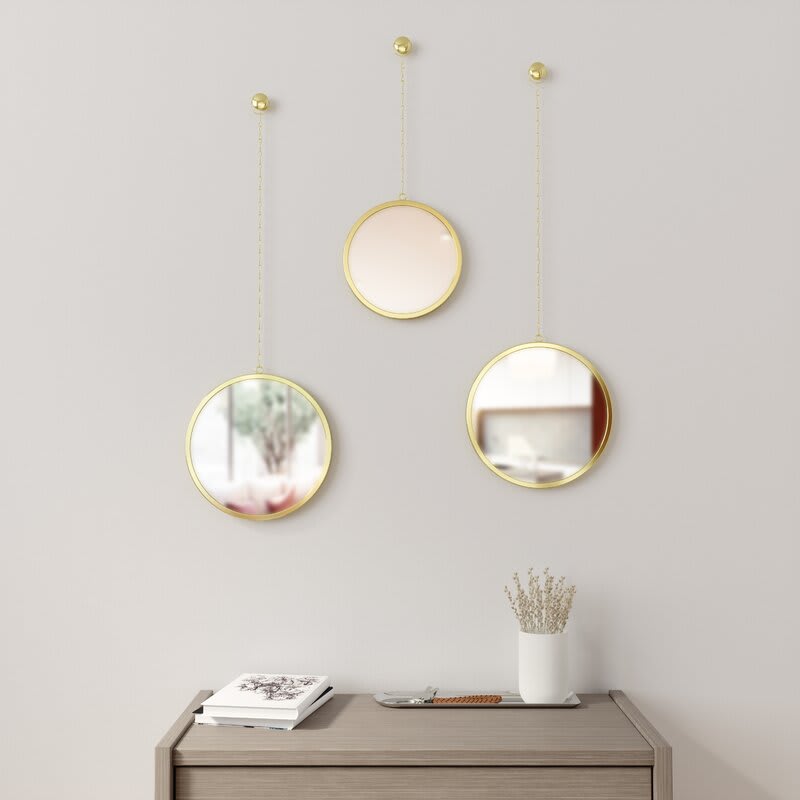 14 Best Decorative Mirrors To Elevate, Half Round Mirror With Acacia Wood Shelf
