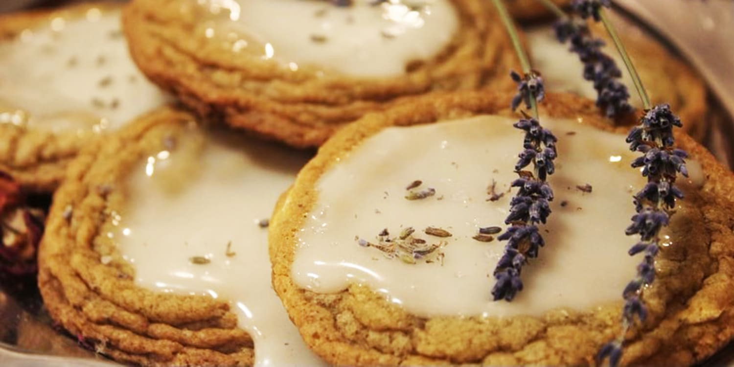 Lavender Chocolate Chip Cookies {Lavender Infused Brown Butter!} -  Grandbaby Cakes