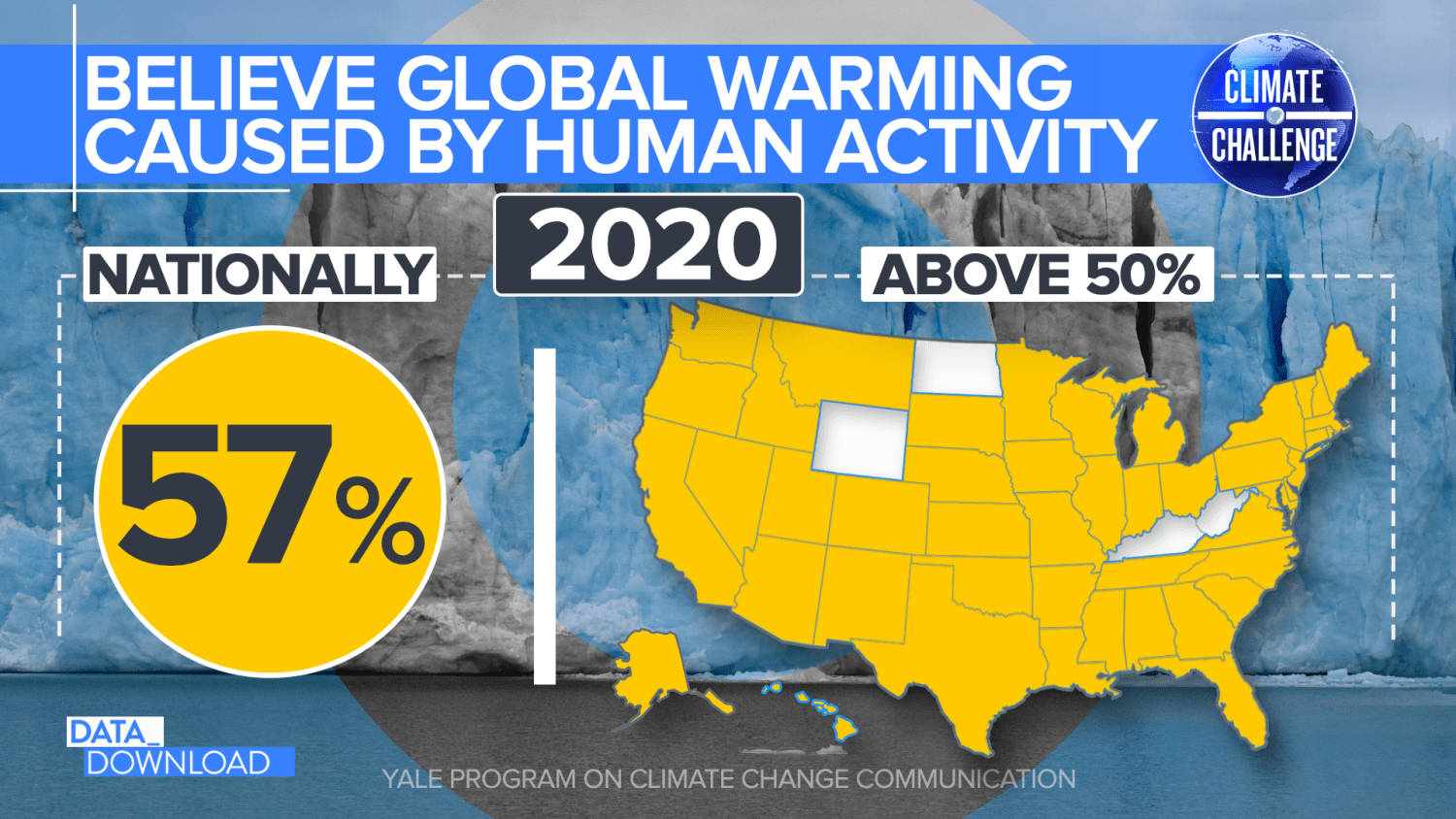 Global warming perceptions by state: Most Americans accept human fault