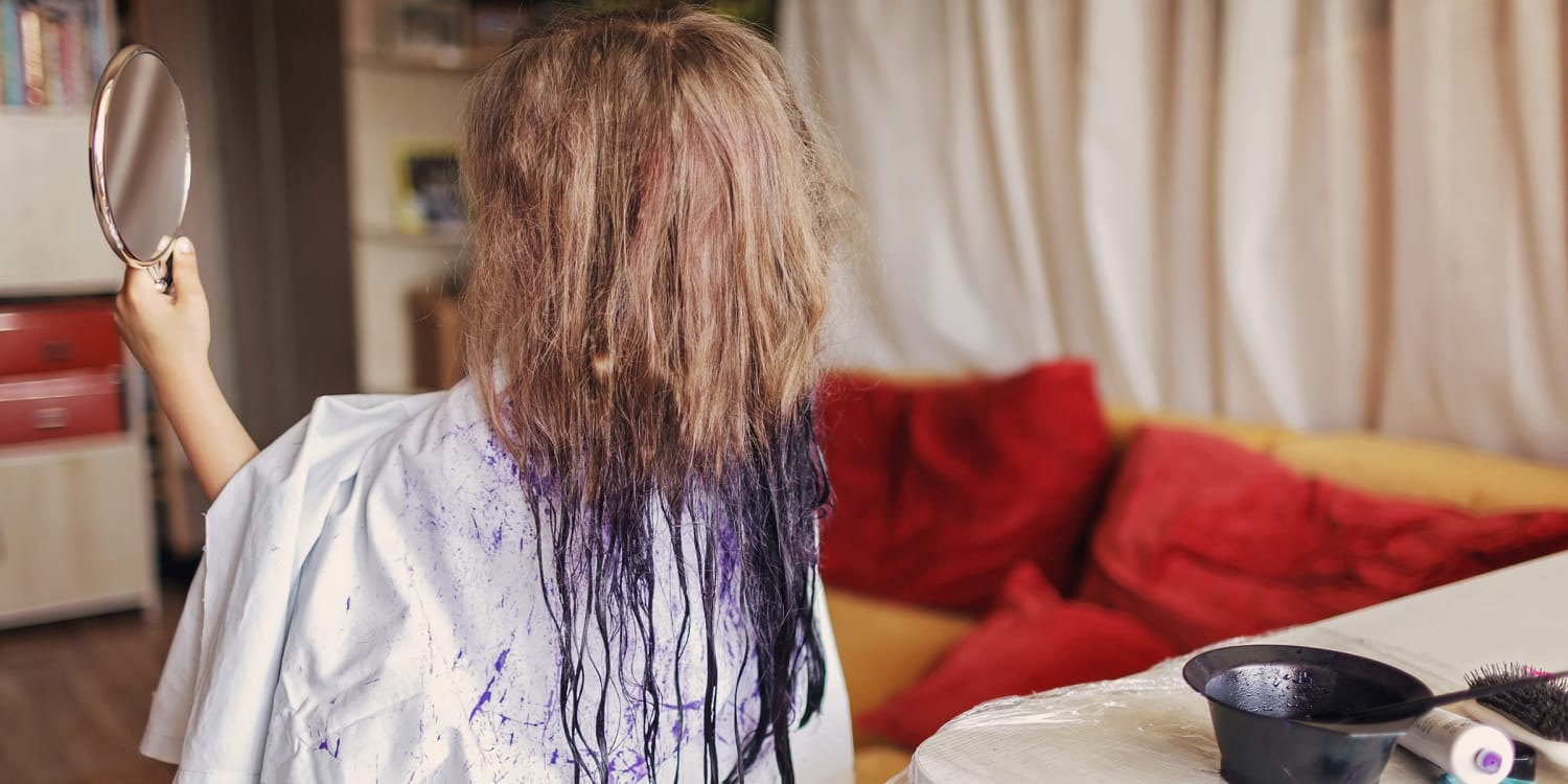 Is it safe for kids to dye their hair with wild colors?