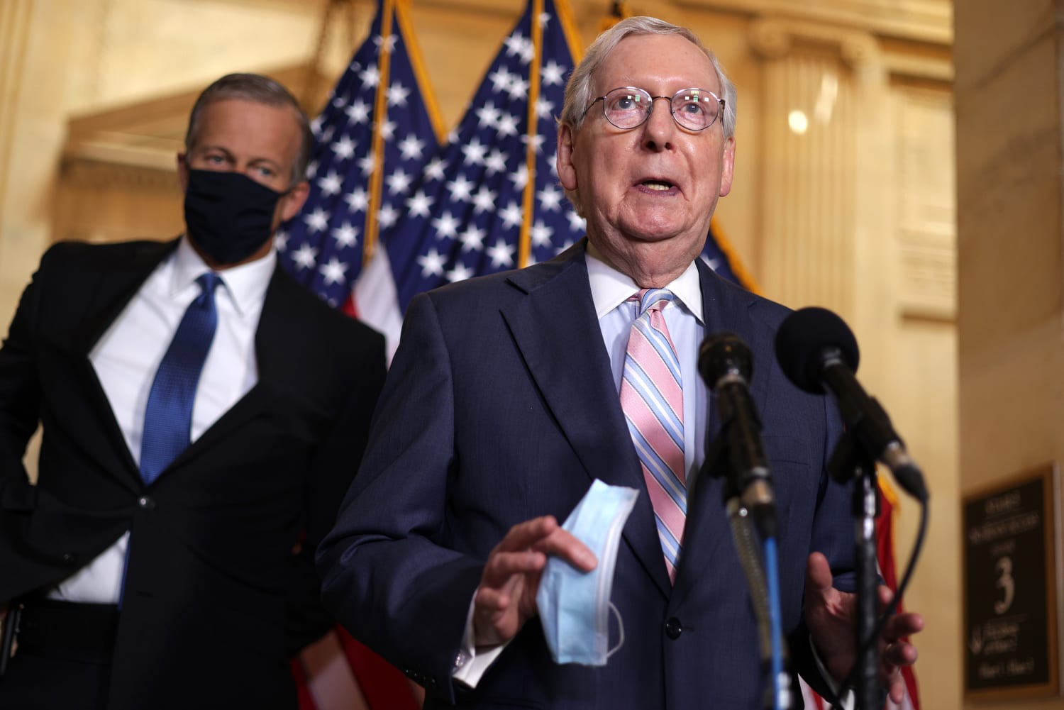 McConnell tries to shift Senate focus from his health to spending