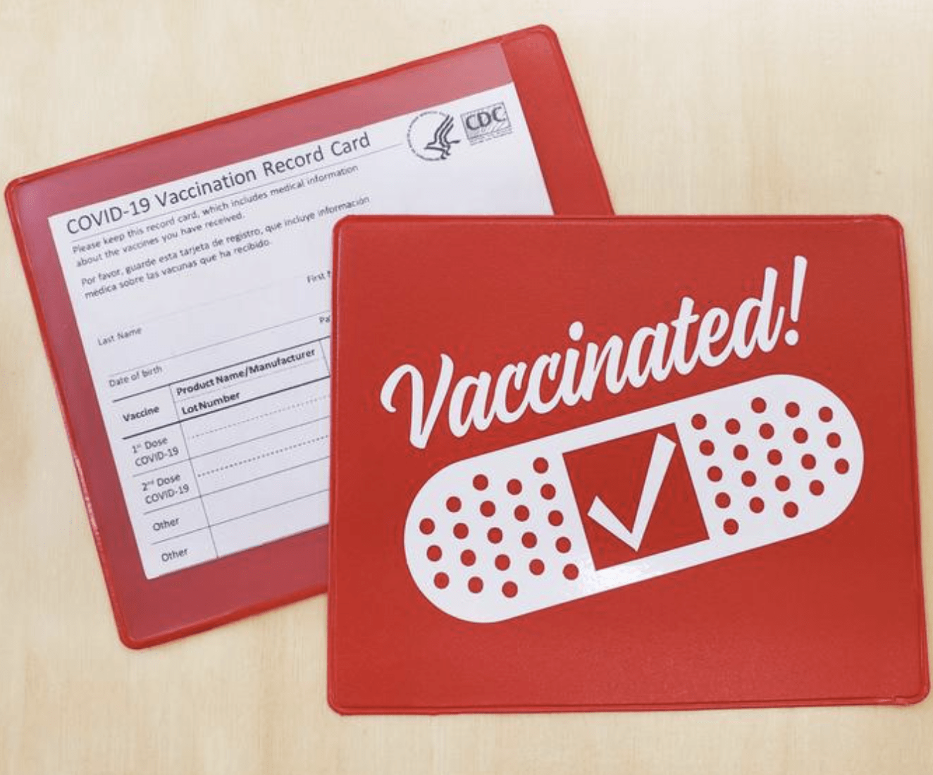 2PCS Vaccine Card Protector CDC Vaccine Card Holder 4.5 x 3.5 IN Upgraded Vaccination Card Protector Plastic Sleeve with Waterproof Type Resealable Zip Immunization Card Covid Vaccine Card Holder 