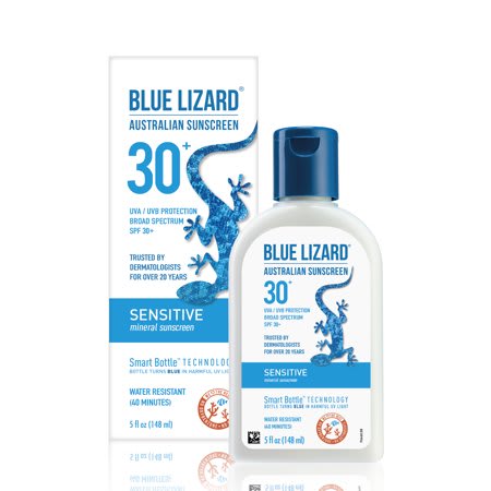 blue lizard sunscreen acne