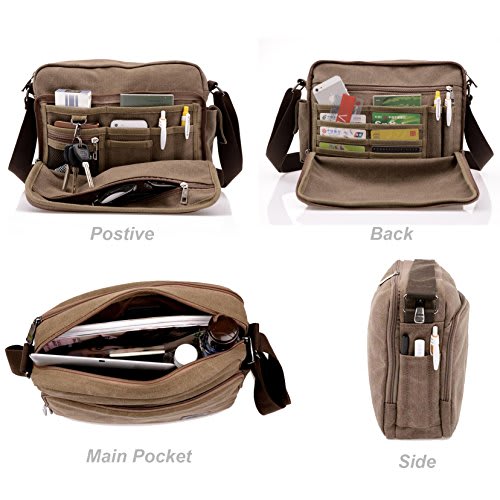 Laptop Shoulder Bags Polyester Messenger Carrying Briefcase Sleeve with Adjustable Depth at Bottom 14 inch Tengen Toppa Gurren-Lagann Laptop Bag Laptop Messenger Bag