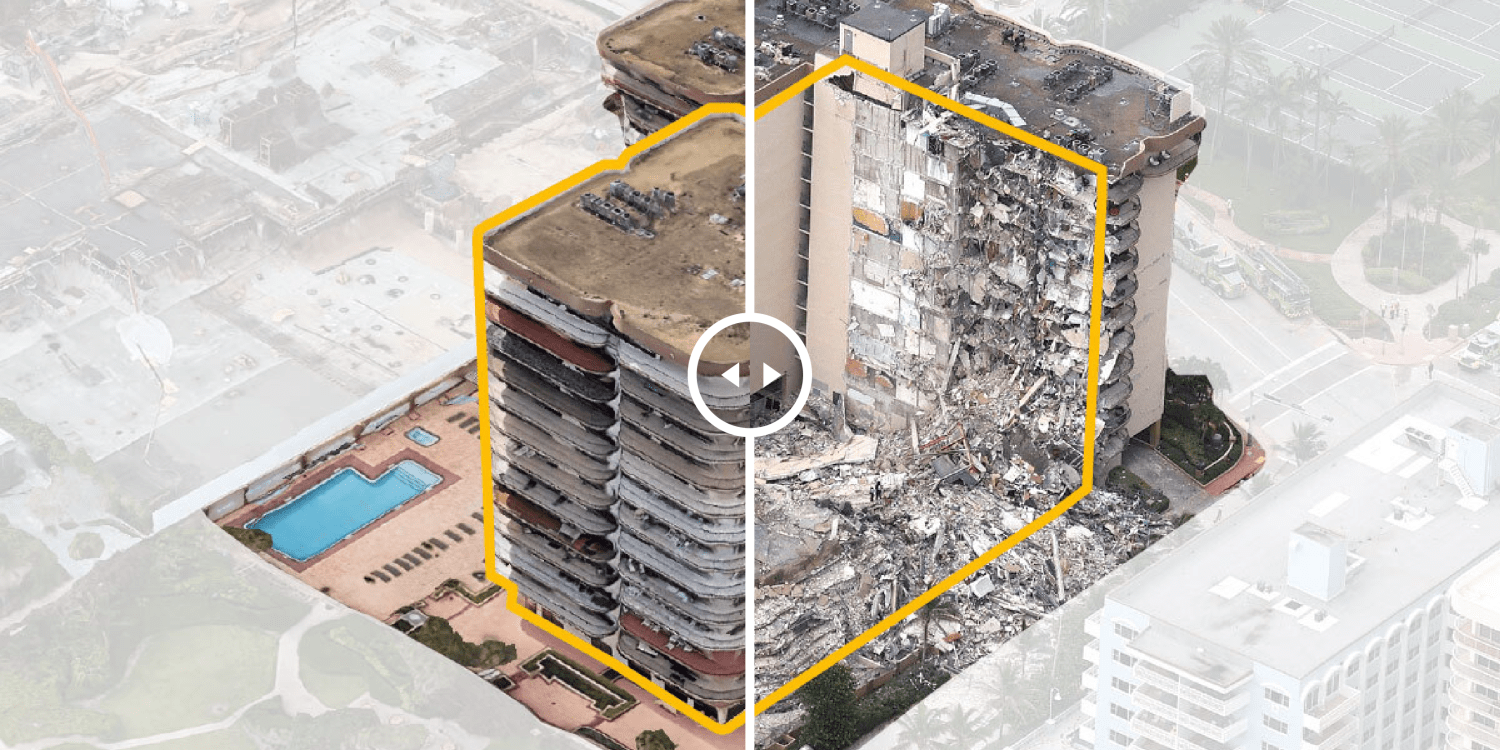 See before and after photos of Florida condo building collapse SuccessDigest