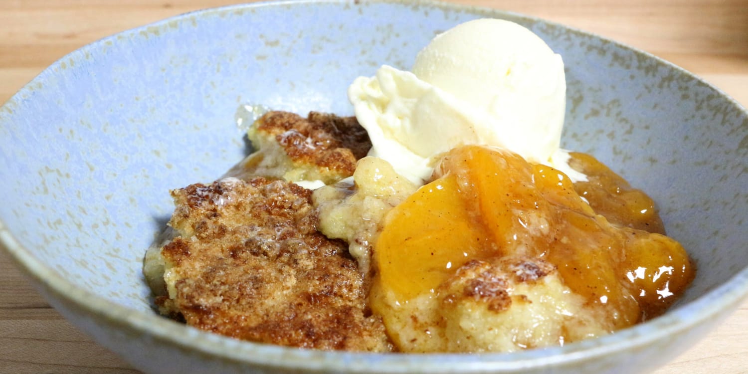 Skillet Peach Cobbler Recipe-image