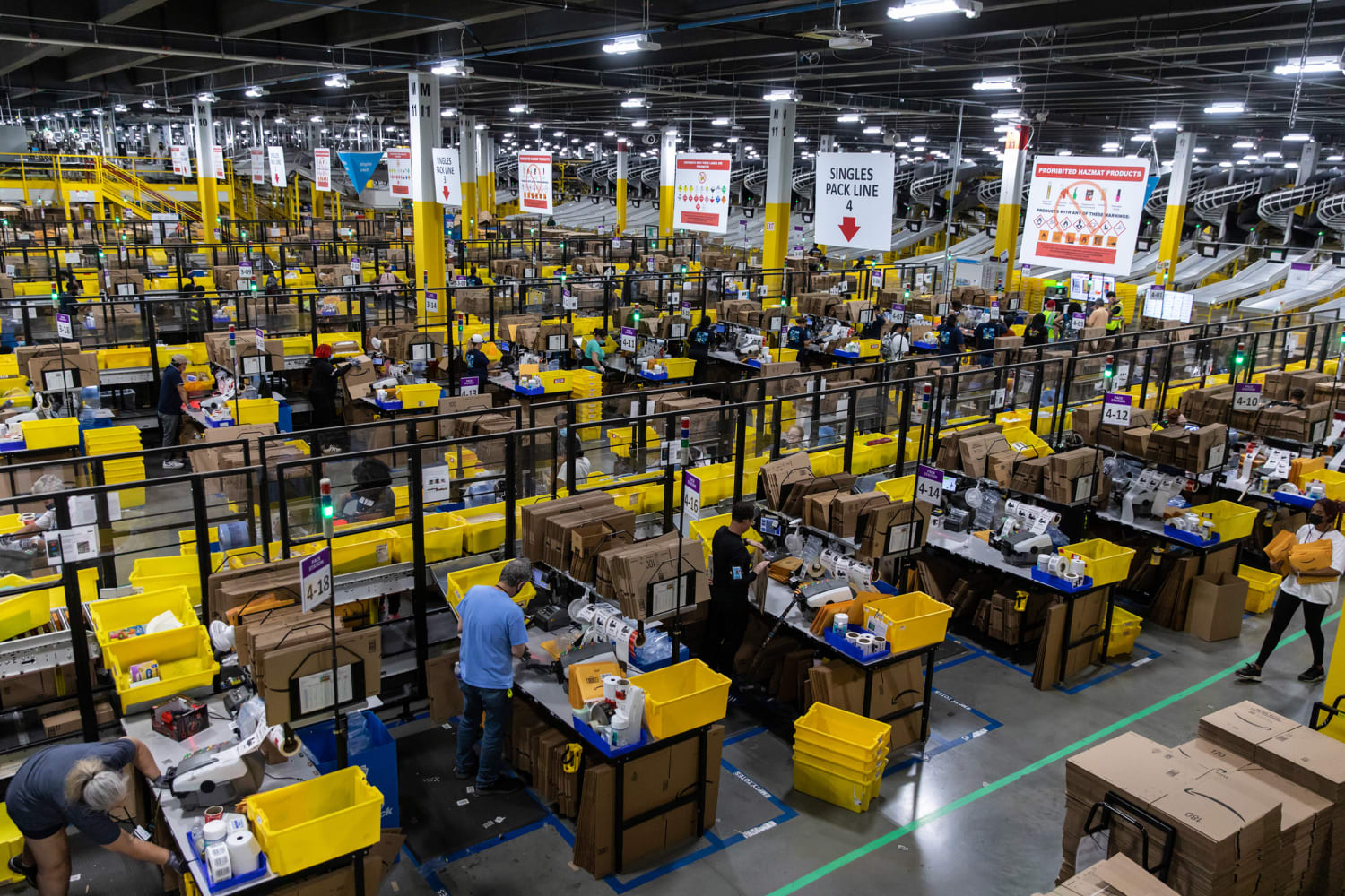 Some Amazon Warehouse Workers See Spike In Covid Cases