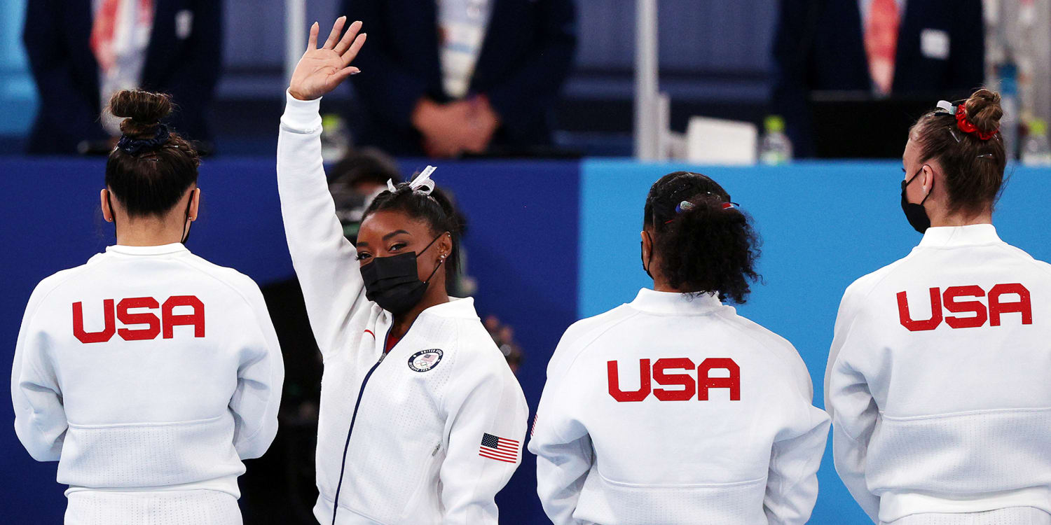 With Simone Biles Out Us Women S Gymnastics Takes Silver In Olympic Team Final