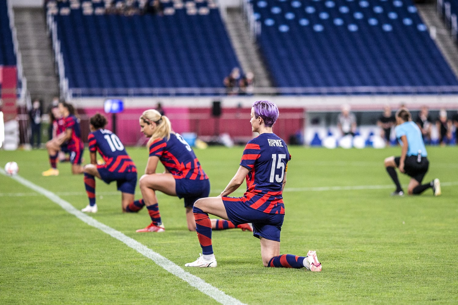 Fact check: Photo misleads about US women's soccer Olympic protest