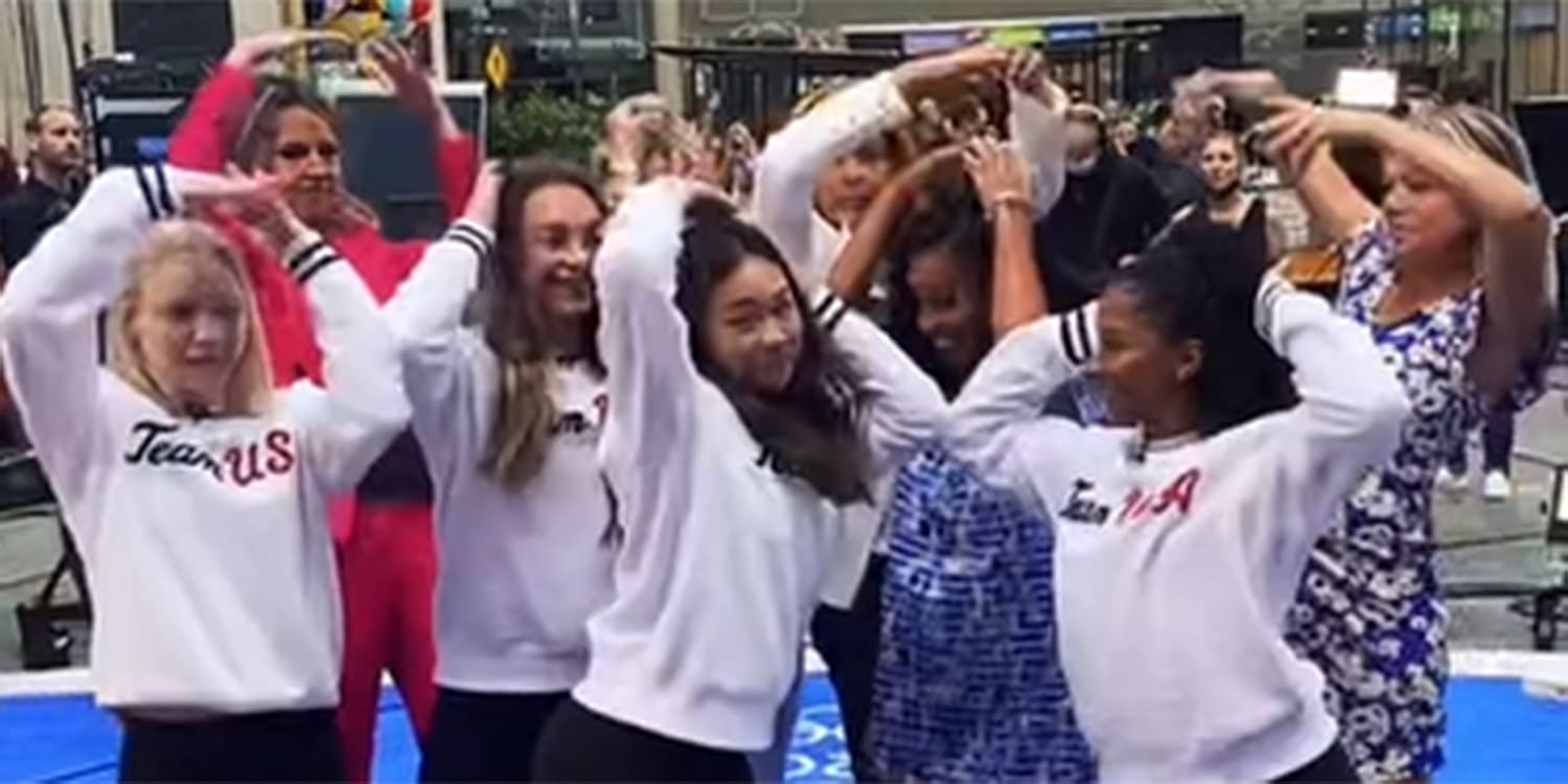 Today Show In Tokyo Team Usa Gymnasts Teach Today Anchors Tiktok Dance