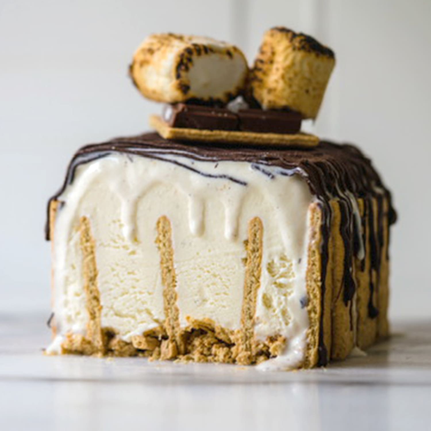 Blog Flog: Toasted Marshmallow Ice Cream Cake - Dinner With Julie