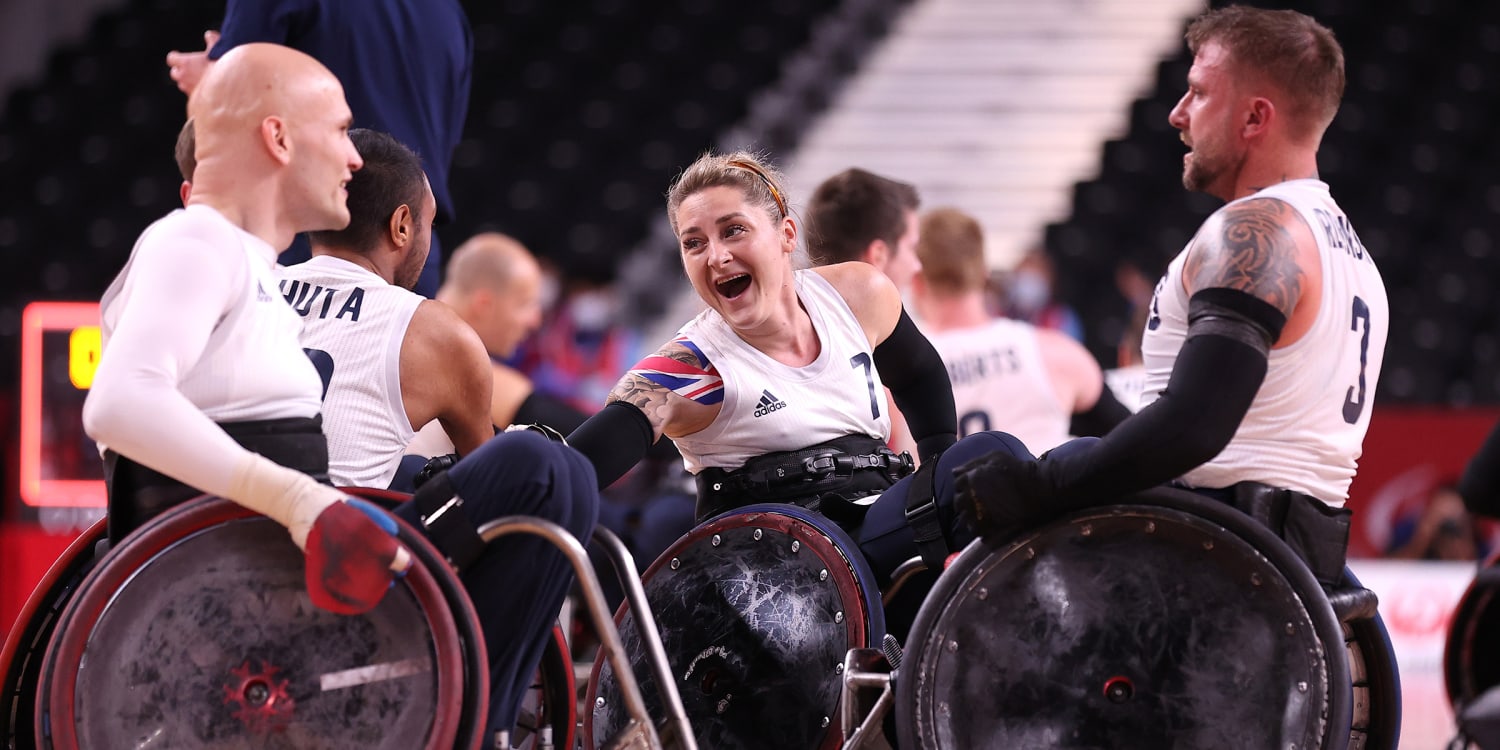 Kylie Grimes becomes 1st woman to win Paralympic gold in wheelchair rugby