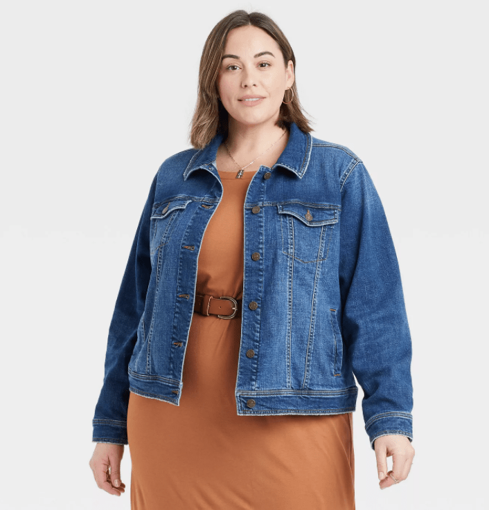 Brand find Womens Loose Fit Denim Jacket