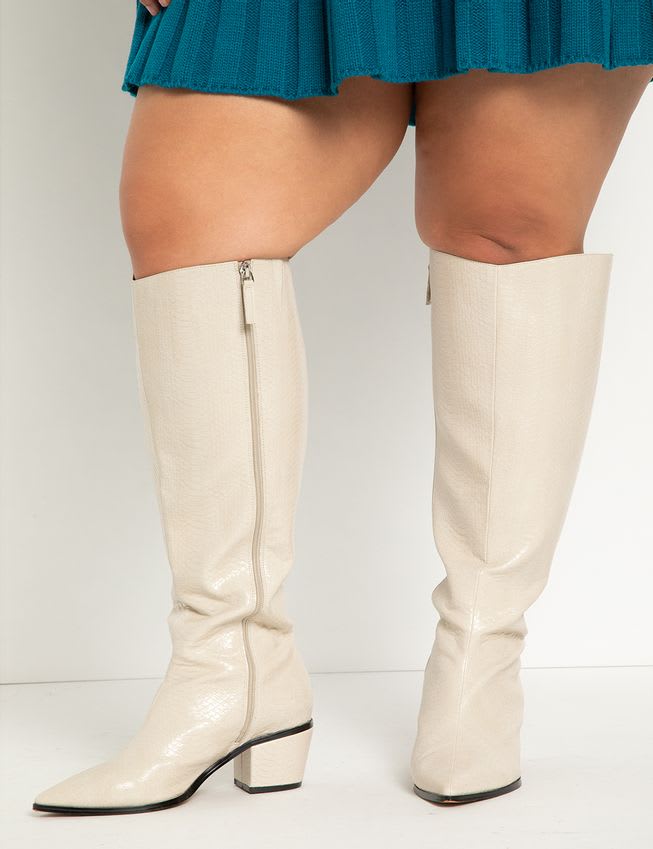 wide calf knee high boots size 7