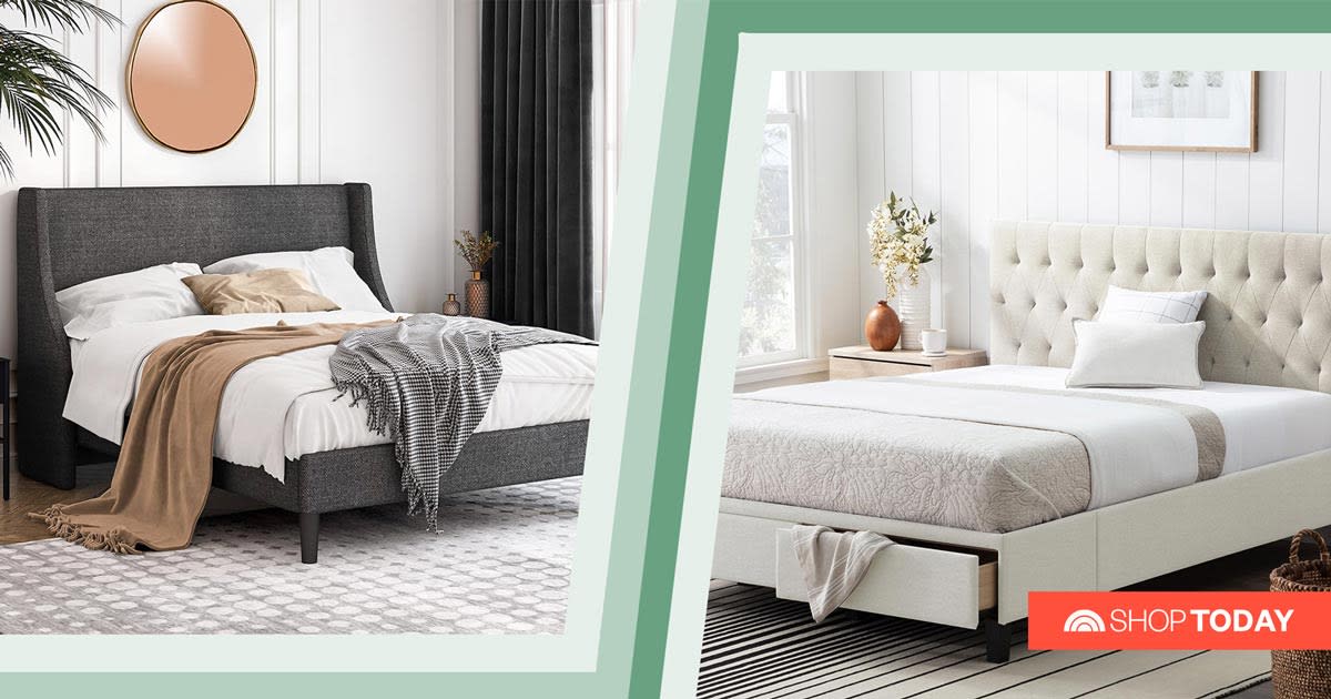 16 Best Bed Frames Starting At 99 This, Queen Bed Frame With Room For Storage Underneath