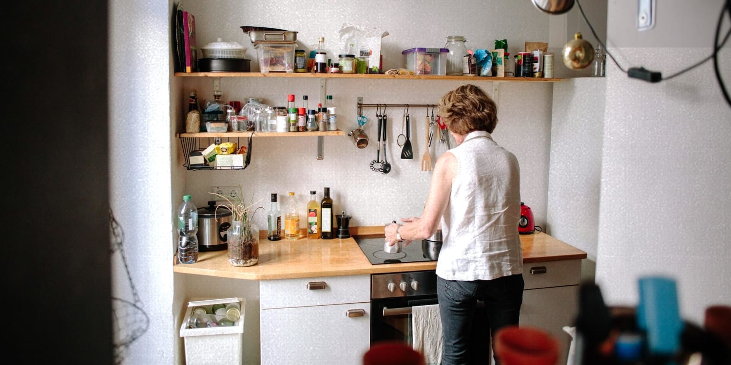 Kitchen cabinet with OXO Containers  Kitchen containers, Kitchen hacks  organization, Kitchen organization pantry