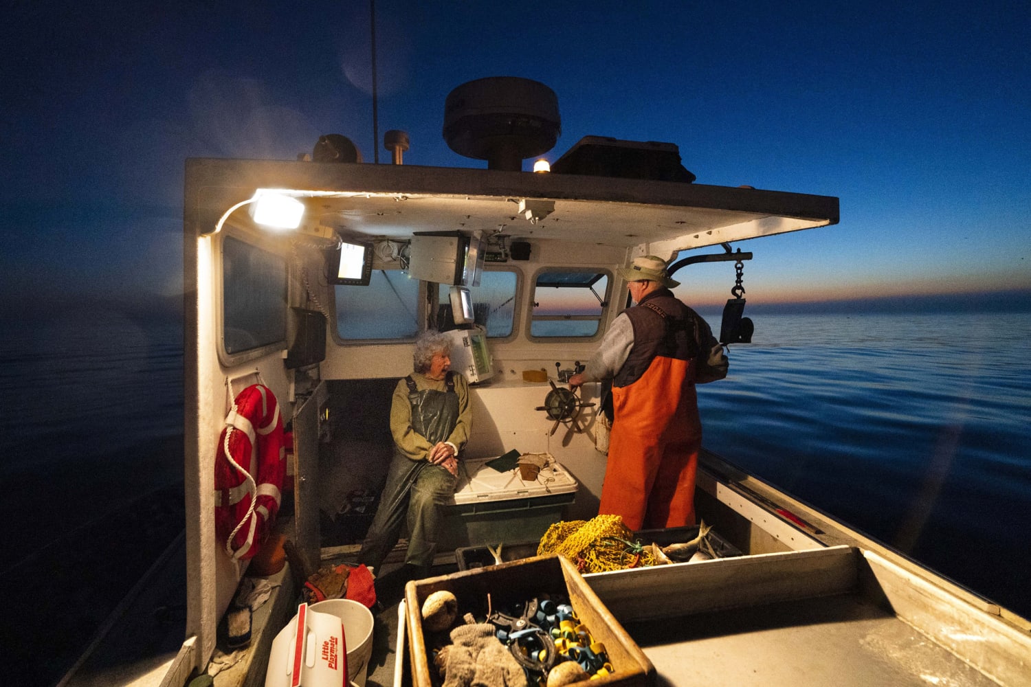 Girls in the Boat - Maine Lobster