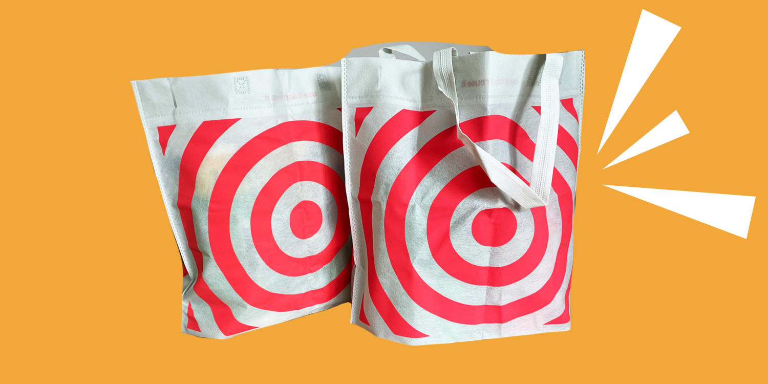 Target Plastic Grocery Bags Single Use Clean Folded Art Crafts Trash Bag 