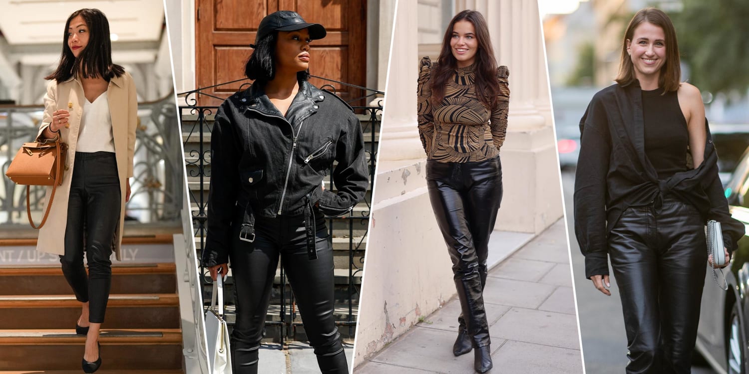 10 LeatherPant Outfits That Are So Chic  Who What Wear