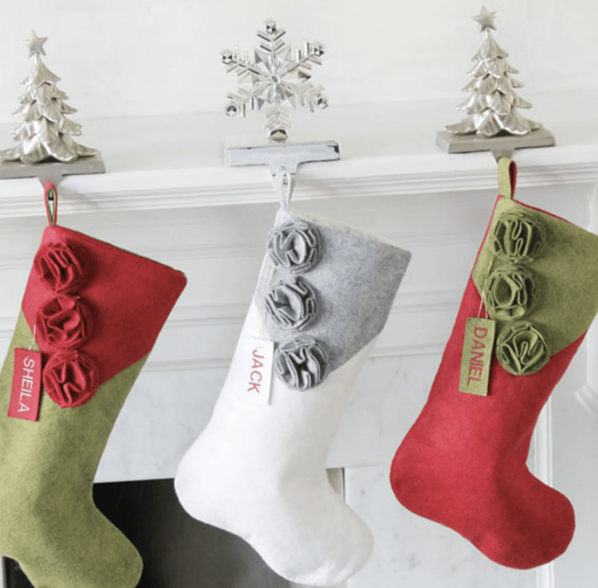Details about   Luxury Christmas Stocking Xmas Sock US Embroidered or Printed 