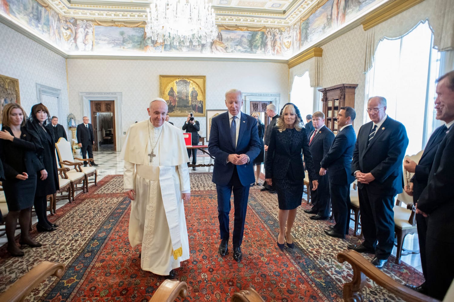Biden says Pope told him he can receive communion during lengthy meeting at Vatican
