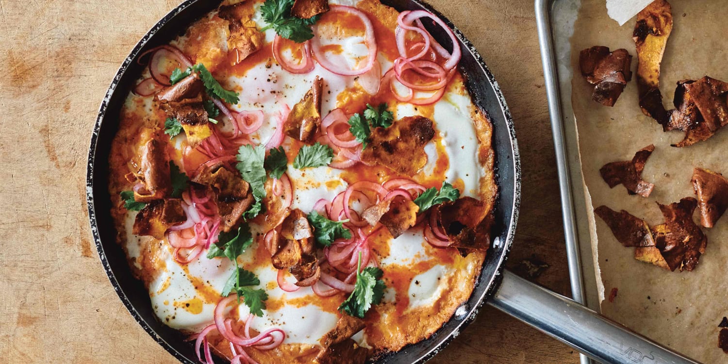 Sweet Potato Shakshuka with Spicy Butter and Pickled Onions-image