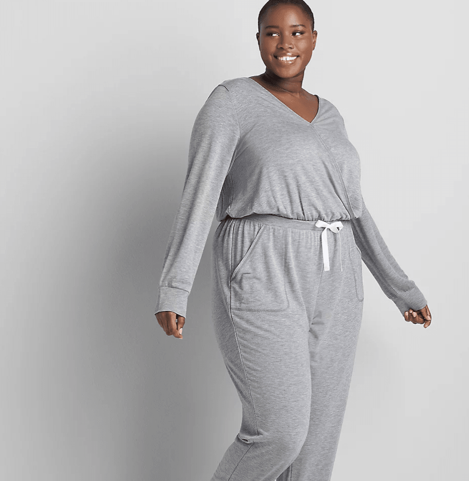 plus size sleep jumpsuit