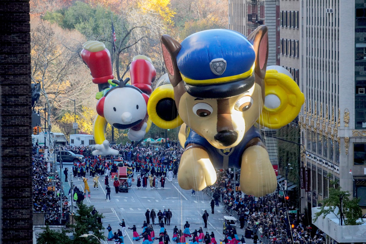 blue skies as the 95th macy s thanksgiving day parade returns