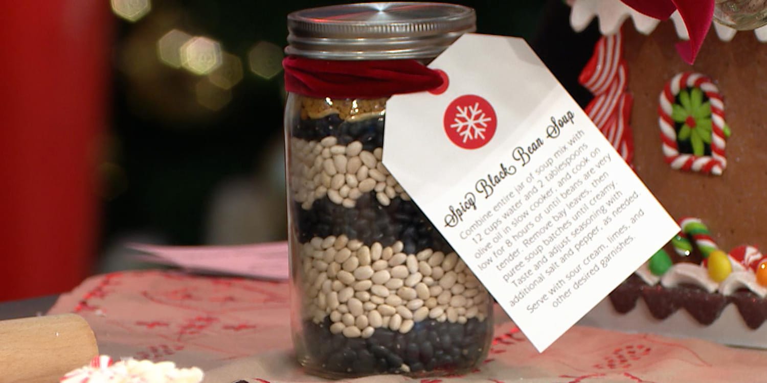 Edible Gift In A Jar: Vegetarian Five Bean Soup Mix - Tried and Tasty