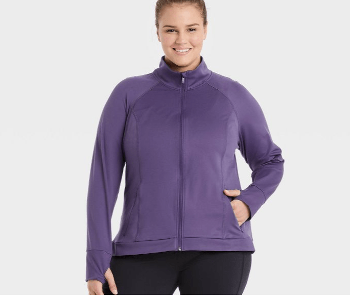 plus size workout jacket
