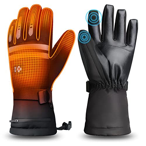 Rechargeable Electric Warm Gloves Winter Heated Waterproof Sport Outdoor Thermal 