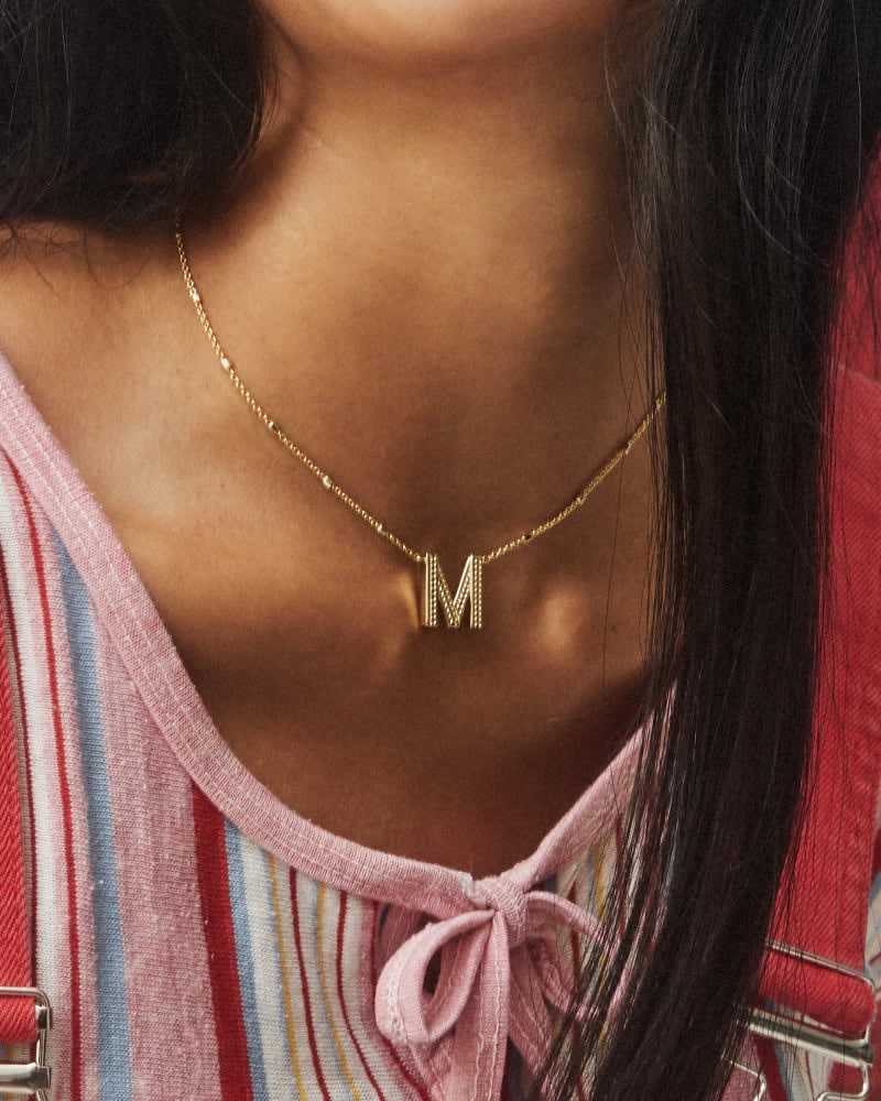 women's initial pendant necklace