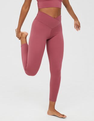 I tried the Aerie flare leggings, and 