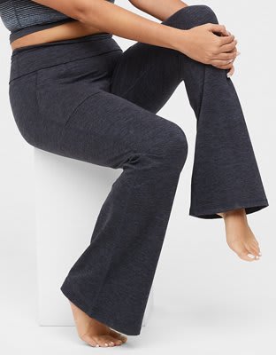 I tried the Aerie flare leggings, and 