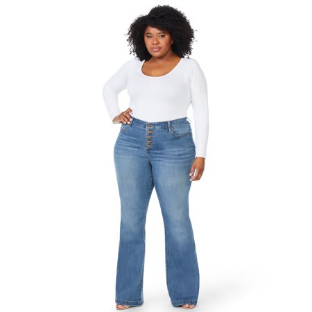 jeans for big thighs women's