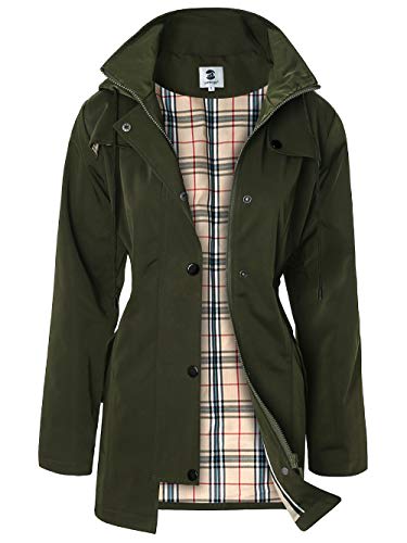 ladies navy rain mac