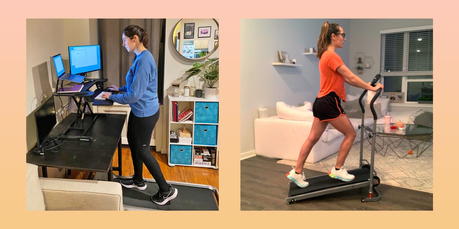North American Health Wellness-Home Track Sitting Treadmill Self-Powered LCD 