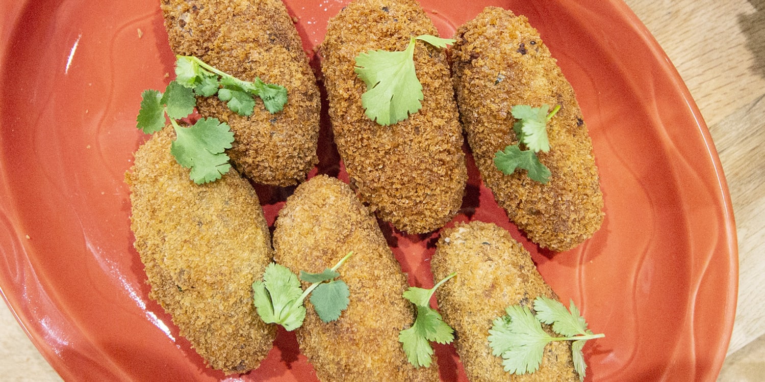 Curried Chicken and Plantain Croquettes Recipe-image