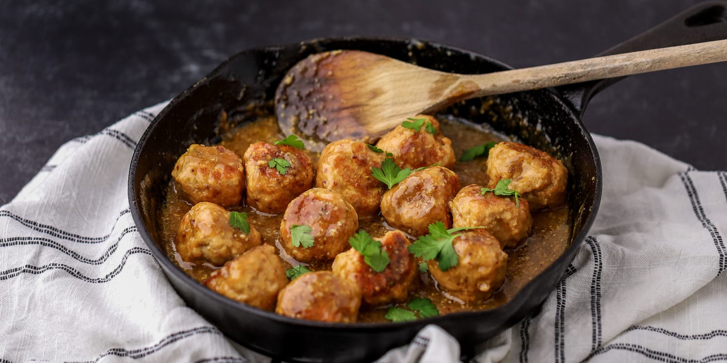 Joy Bauer's Mustard-Maple Meatballs Recipe