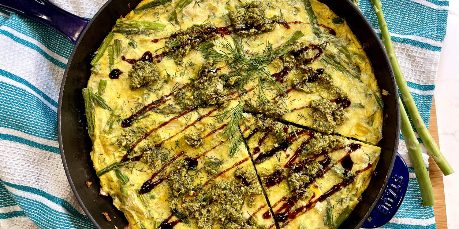 Joy Bauer's Spring Frittata with Asparagus and Artichokes Recipe-image