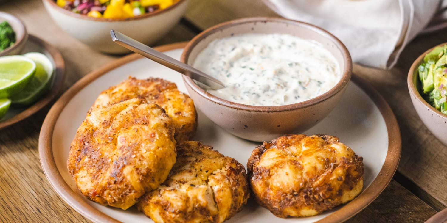 Maryland Crab Cakes with Quick Tartar Sauce - Once Upon a Chef