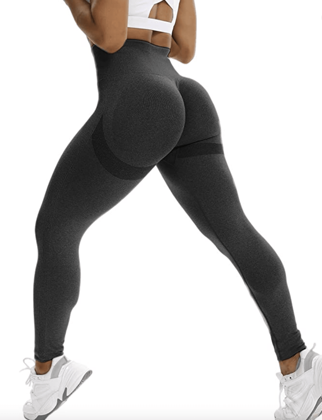 SAITI TIK Tok Leggings for Women Butt Lifting Leggings High Waisted Tummy Control Yoga Pants for Gym Running Workout 